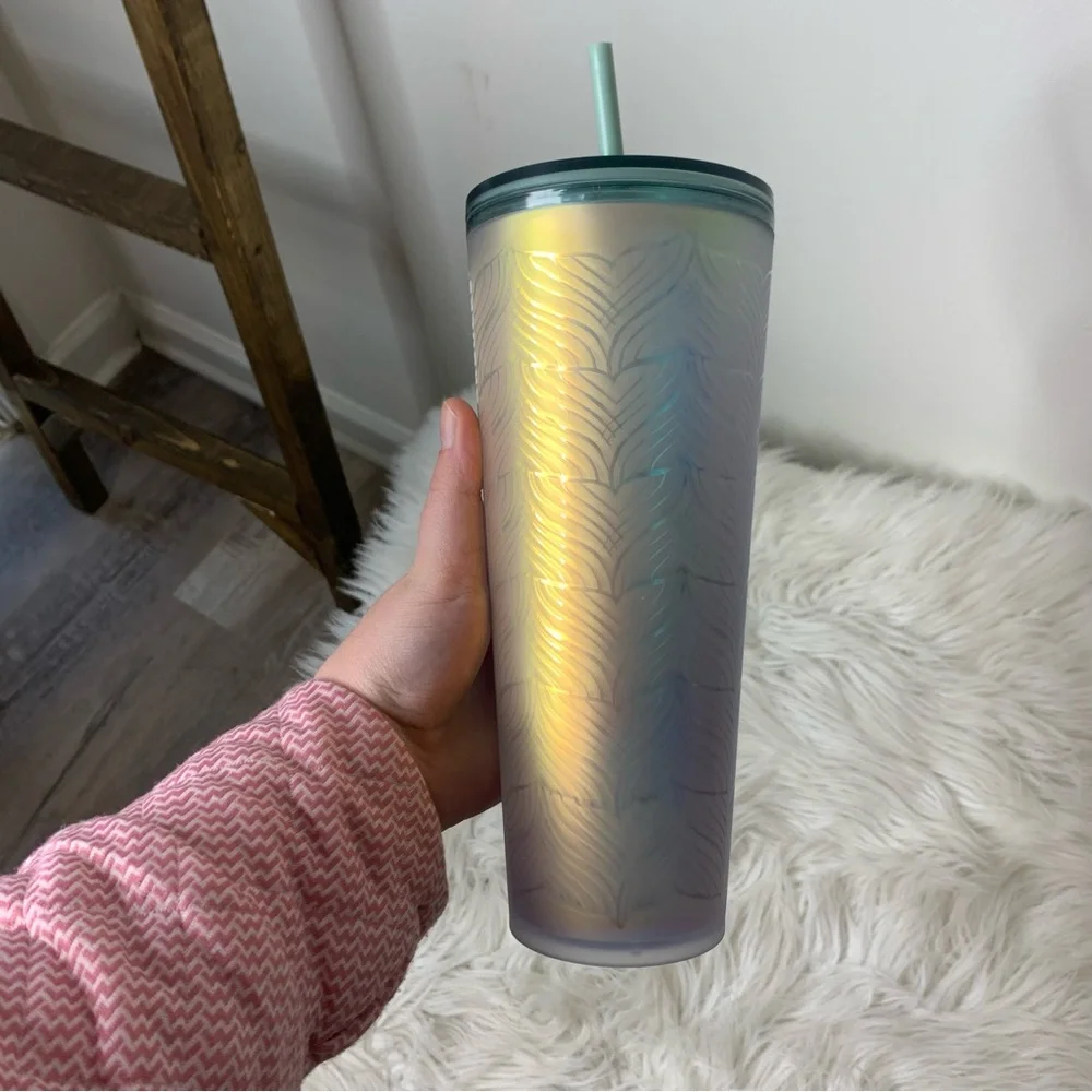 Starbucks Mermaid Tail Iridescent Tumbler